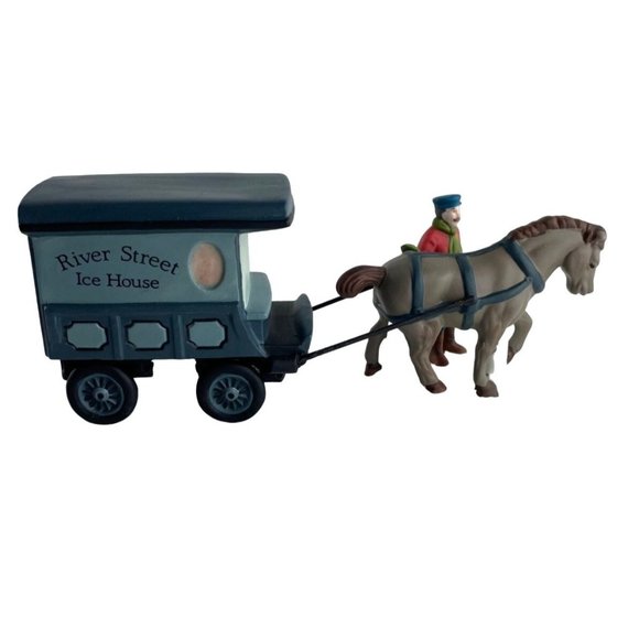 Christmas - DEPT. 56 - RIVER STREET ICE HOUSE CART - Original Box - Picture 1 of 3